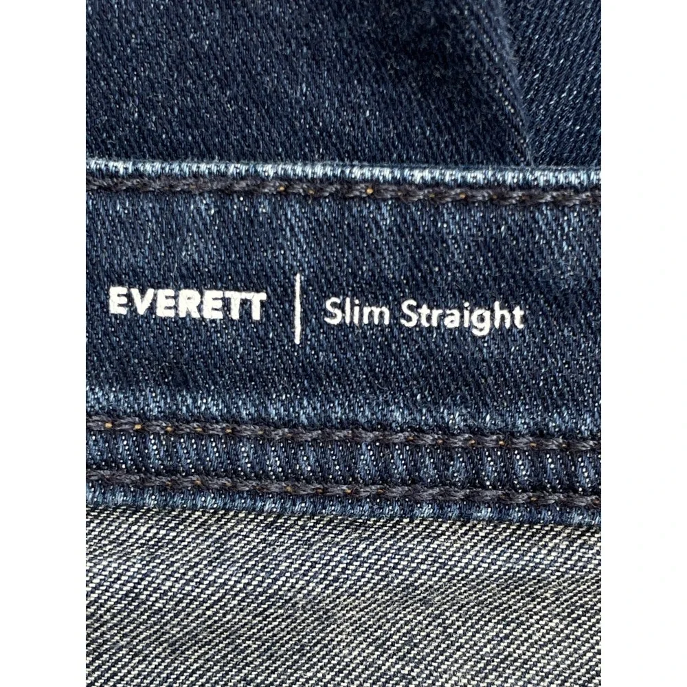 AG Adriano Goldshmied Jeans Mens 33 x 32 Blue Cotton Stretch Evert Slim Straight